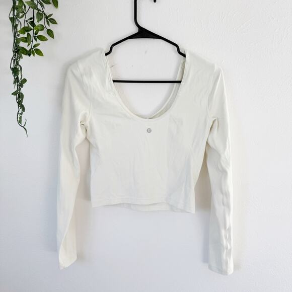 Lululemon Align Cropped Long Sleeve Sz 8 - Picture 3 of 5